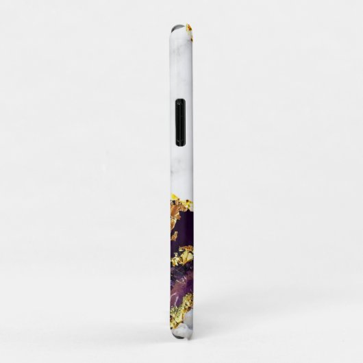 Luxe interne marmer Stone Glitter Beach Case-Mate iPhone Case (Achterkant/rechts)