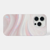 Luxe Iridescente Vloeibare Parel iPhone Hoesje (Achterkant horizontaal)