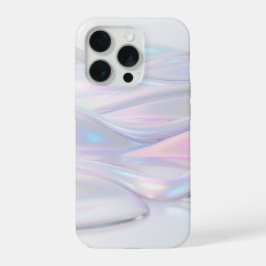 Luxe Iridiserende Parel Holografische Vloeibare St iPhone 15 Pro Case