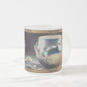 Luxe iriserende opaalachtige Mok binnen de Mok (Voorkant rechts)