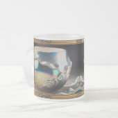 Luxe iriserende opaalachtige Mok binnen de Mok (Voorkant links)