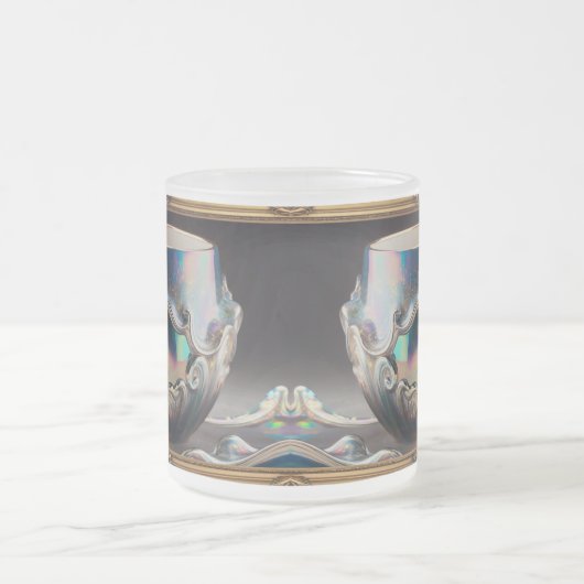 Luxe iriserende opaalachtige Mok binnen de Mok (Center)