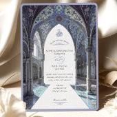 Luxe Islamitische bruiloft Blauwe Moskee Details Kaart