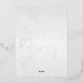 Luxe islamitische bruiloft Folie uitnodiging (Achterkant)