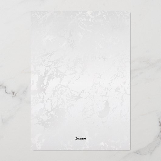 Luxe islamitische bruiloft Folie uitnodiging (Achterkant)