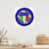 Luxe Italiaanse voetbalkampioen logo Poster (Keuken)