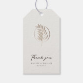 Luxe ivoor bedankt cadeaulabel (Voorkant)