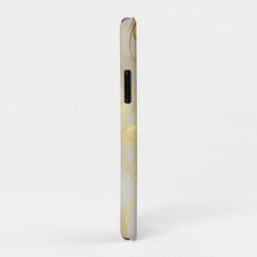 Luxe ivoor en goud gemarmerd Case-Mate iPhone case (Achterkant/rechts)