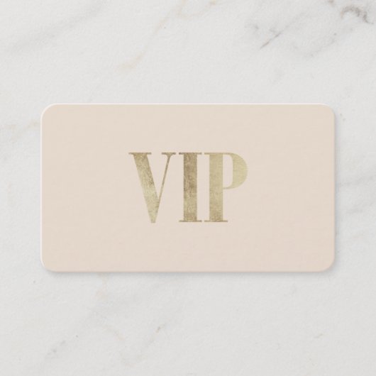 Luxe ivoor en goud VIP kaart club lid Visitekaartje (Voorkant)