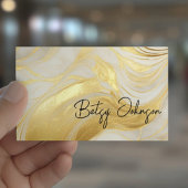 Luxe ivoor en goudfolie Visitekaartje