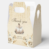 Luxe Ivoor Goud Mexicaanse Stijl Quinceañera Bedankdoosjes (Geopend)