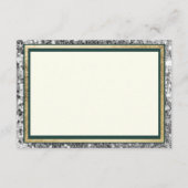 Luxe ivoor goud zilver bos groen Details Informatiekaartje (Achterkant)