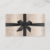 Luxe Ivory Gold Glitter Salon Cadeaubonnen Kortingskaartje (Voorkant)