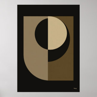 Luxe Japandi Eclipse Abstracte Wandkunst 14 Poster