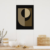 Luxe Japandi Eclipse Abstracte Wandkunst 14 Poster (Keuken)