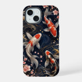 Luxe Japanse Koi Vis Fonecase voor iPhone 15 Case (Achterkant)
