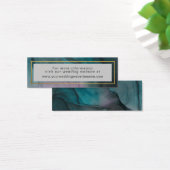 Luxe Jewel Tone Ink Wash Wedding Website Mini Visitekaartjes (Bureau)