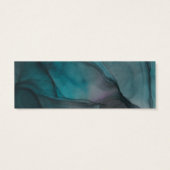 Luxe Jewel Tone Ink Wash Wedding Website Mini Visitekaartjes (Achterkant)