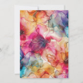 Luxe Jewel Tones Glamour Color Elegante Uitnodigin Kaart (Achterkant)