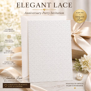Luxe jubileum- en mijlpaalinvitatiekaarten kaart