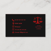 Luxe Jurist Visitekaartje Ontwerp (Achterkant)