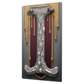 Luxe juweel letter I monogram met glitter Klembord (Links)