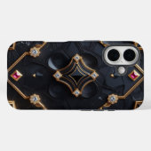 Luxe juwelen diamanten iPhone hoesje (Achterkant (horizontaal))