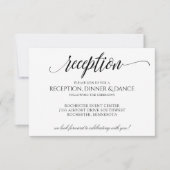 Luxe Kaart voor kalligrafie-Typografie | Zwart (Voorkant)