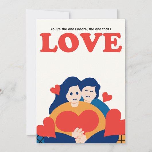 Luxe Kaart voor Valentijn (Voorkant)