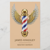 Luxe Kapper Paal Kapsel Professionele Kapper Salon Flyer (Voorkant)