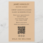 Luxe Kapper Paal Kapsel Professionele Kapper Salon Flyer (Achterkant)