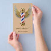 Luxe Kapper Paal Kapsel Professionele Kapper Salon Flyer (Hand)