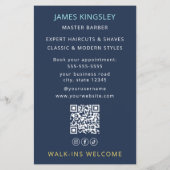 Luxe Kapper Paal Kapsel Professionele Kapper Salon Flyer (Achterkant)