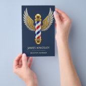 Luxe Kapper Paal Kapsel Professionele Kapper Salon Flyer (Hand)