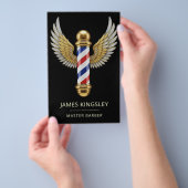 Luxe Kapper Paal Kapsel Professionele Kapper Salon Flyer (Hand)
