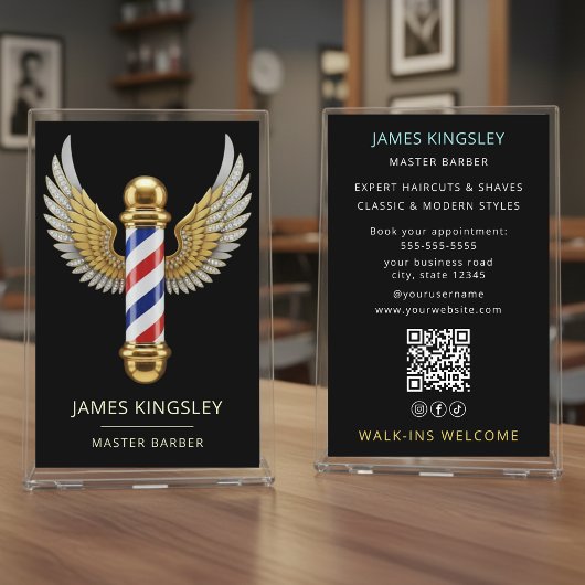 Luxe Kapper Paal Kapsel Professionele Kapper Salon Flyer
