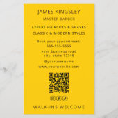 Luxe Kapper Paal Kapsel Professionele Kapperzaak Flyer (Achterkant)