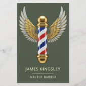 Luxe Kapper Paal Kapsel Professionele Kapperzaak Flyer (Voorkant)