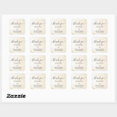 Luxe Kapperszaak Bedankt Sticker (Vel)