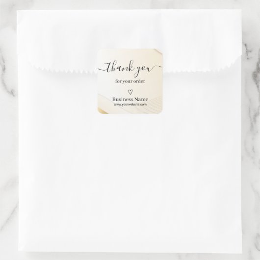Luxe Kapperszaak Bedankt Sticker (Tas)