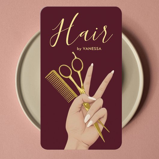 Luxe Kapsalon Kapper Moderne Kapsalon Visitekaartje