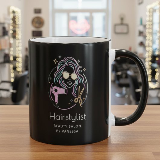 Luxe Kapsalon Modern Zwart Mok