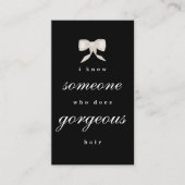 Luxe Kapsalon Schoonheidssalon Kapper QR Code Visitekaartje (Voorkant)
