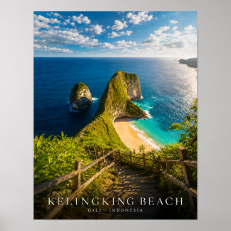 Luxe Kelingking Beach Bali Poster