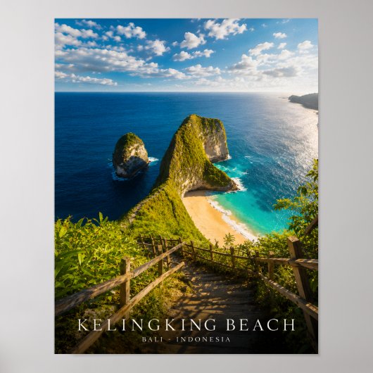 Luxe Kelingking Beach Bali Poster (Voorkant)