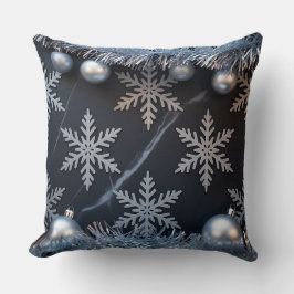 Luxe Kerkkussen – Sneeuwvlok Design Kussen