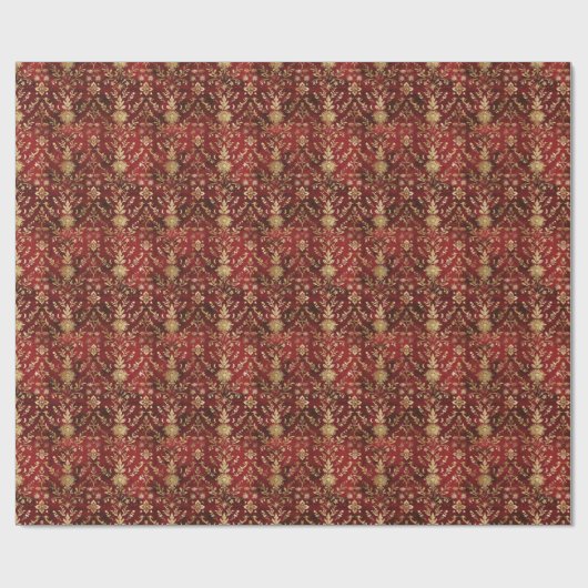 Luxe Kerst Digitaal Papierpatroon Cadeaupapier (Vlak)