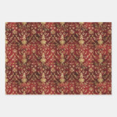 Luxe Kerst Digitaal Papierpatroon Inpakpapier Vel (Voorkant)