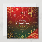 Luxe kerst elegantie feestdagenkaart (Voorkant)