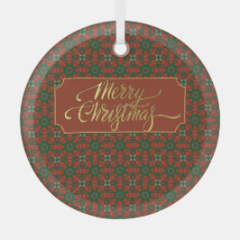 Luxe kerst glas ornament